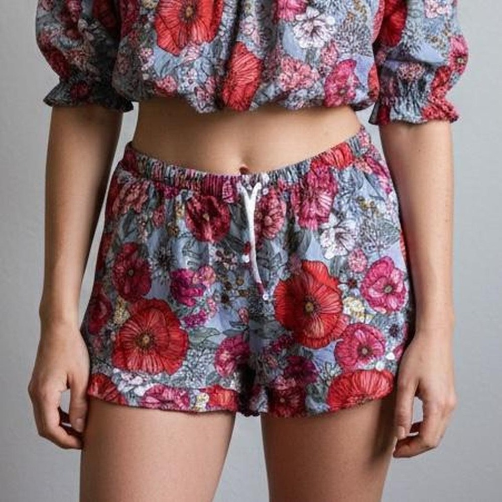 Kensie Floral Lounge Pajama Shorts | Size S